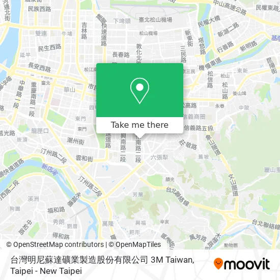台灣明尼蘇達礦業製造股份有限公司 3M Taiwan map