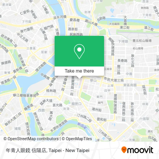 年青人眼鏡 信陽店地圖