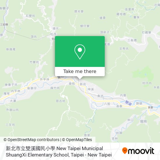 新北市立雙溪國民小學 New Taipei Municipal ShuangXi Elementary School地圖