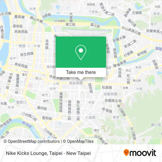 Nike Kicks Lounge map