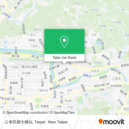 公車民權大橋站地圖
