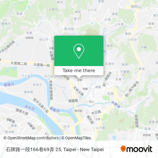 石牌路一段166巷69弄 25 map