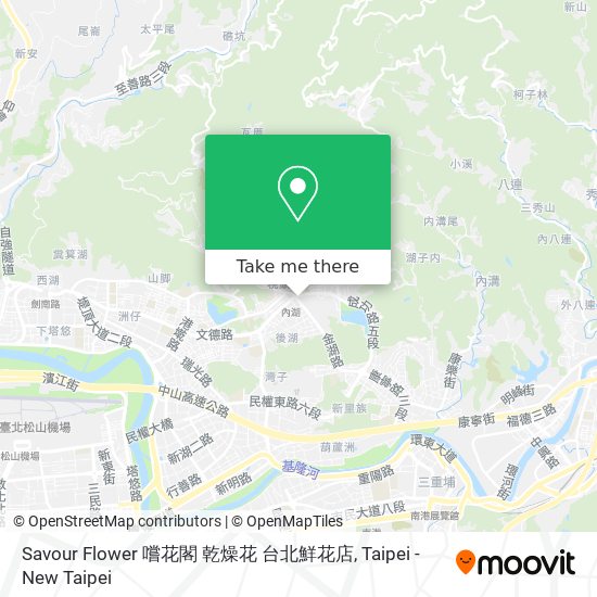 Savour Flower 嚐花閣 乾燥花 台北鮮花店 map