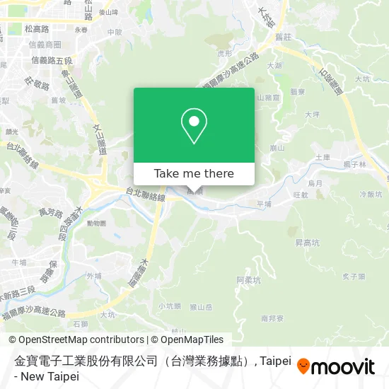 金寶電子工業股份有限公司（台灣業務據點） map