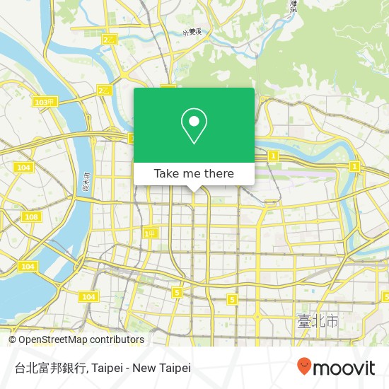 台北富邦銀行 map