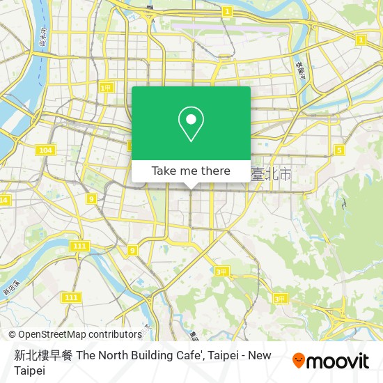 新北樓早餐 The North Building Cafe' map