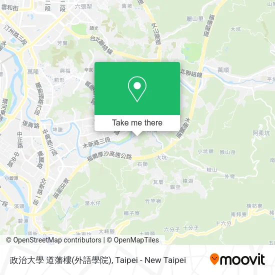政治大學 道藩樓(外語學院)地圖