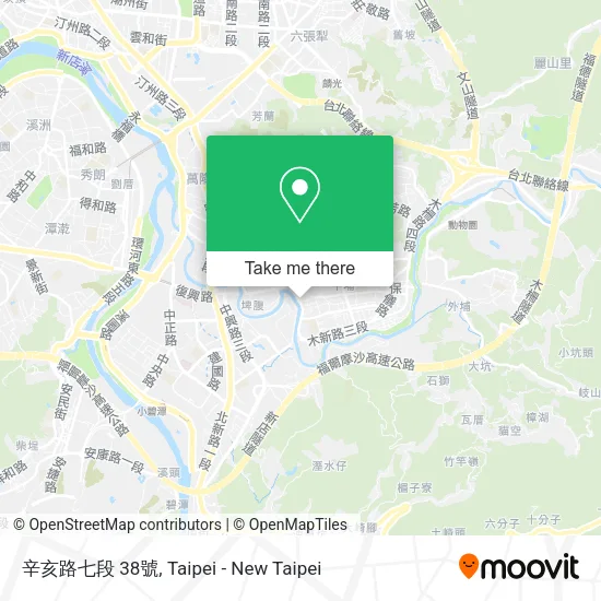 辛亥路七段 38號地圖
