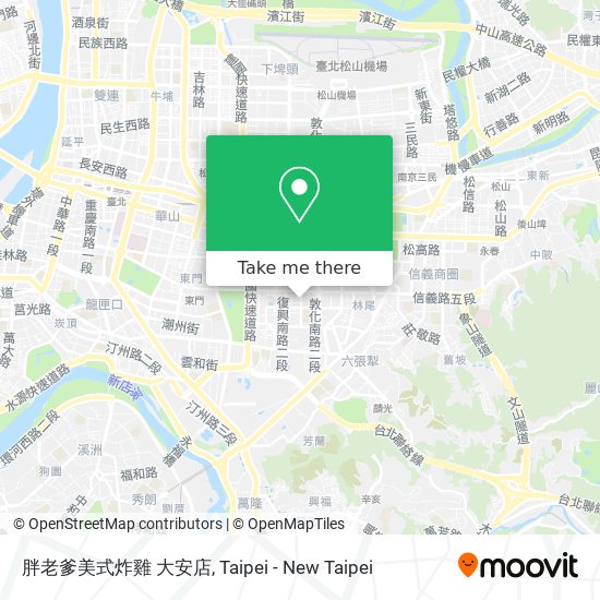 胖老爹美式炸雞 大安店地圖