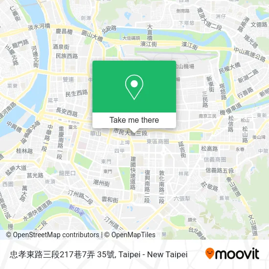 忠孝東路三段217巷7弄 35號地圖