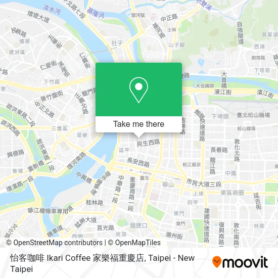 怡客咖啡 Ikari Coffee 家樂福重慶店地圖