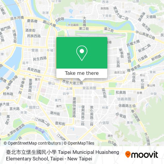 臺北市立懷生國民小學 Taipei Municipal Huaisheng Elementary School map