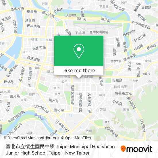 臺北市立懷生國民中學 Taipei Municipal Huaisheng Junior High School map