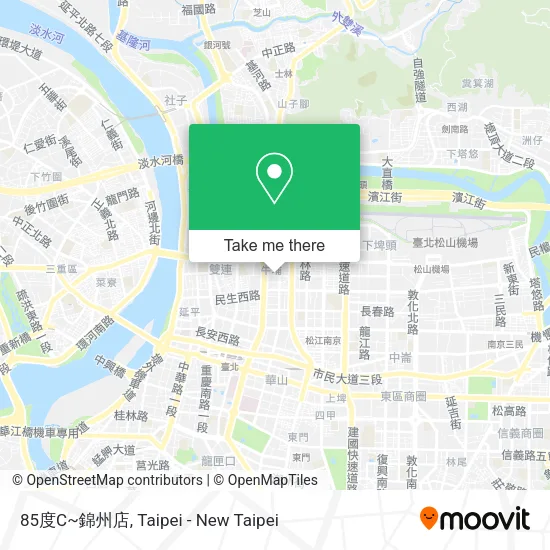 85度C~錦州店 map
