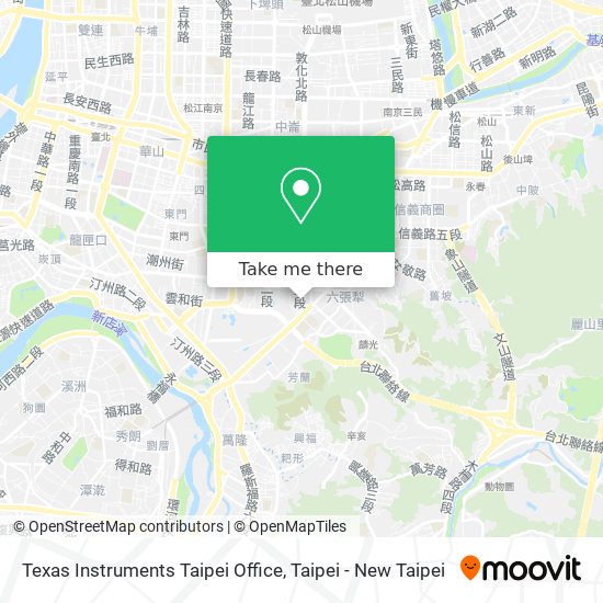 Texas Instruments Taipei Office map