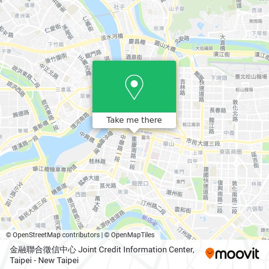 金融聯合徵信中心 Joint Credit Information Center map