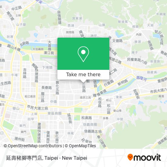 延壽豬腳專門店 map