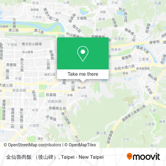 金仙魯肉飯 （後山碑） map