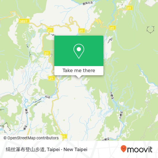 绢丝瀑布登山步道 map
