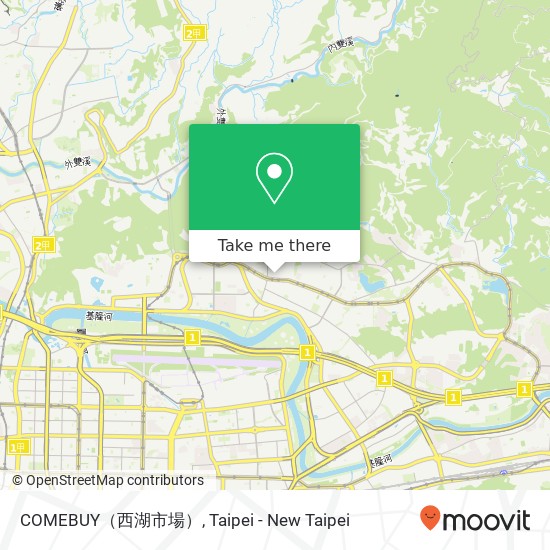 COMEBUY（西湖市場） map