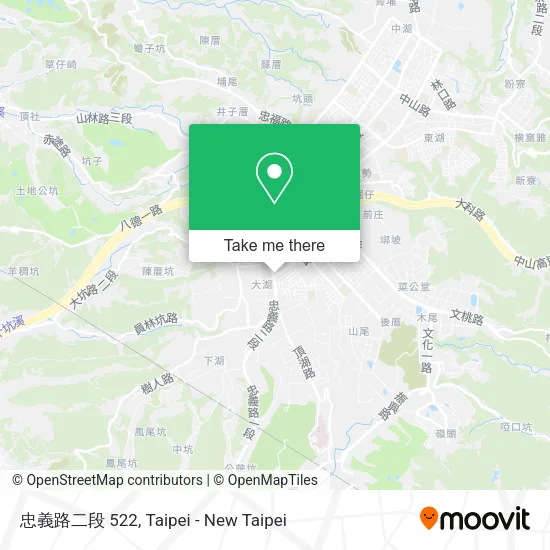 忠義路二段 522地圖