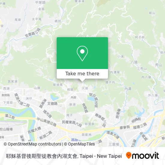 耶穌基督後期聖徒教會內湖支會地圖