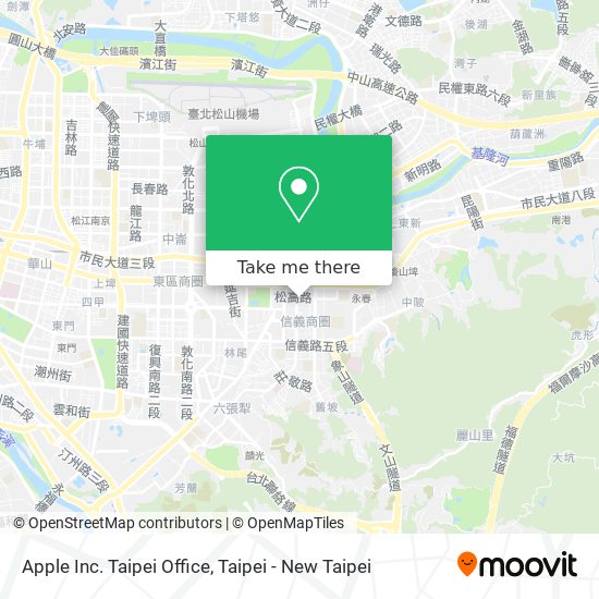 Apple Inc. Taipei Office map
