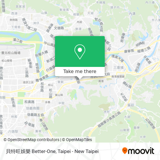 貝特旺娛樂 Better-One map