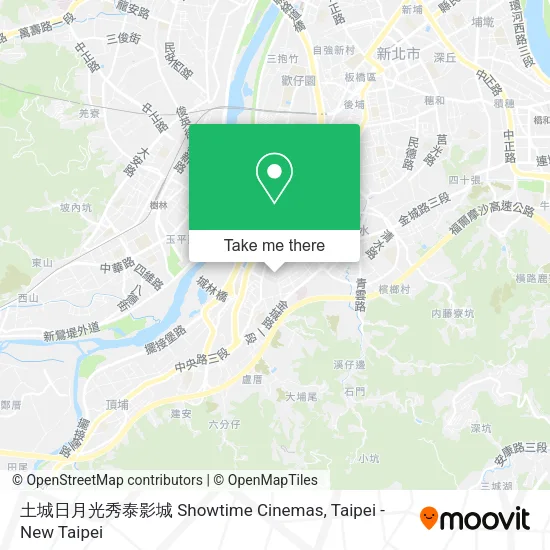 土城日月光秀泰影城 Showtime Cinemas map