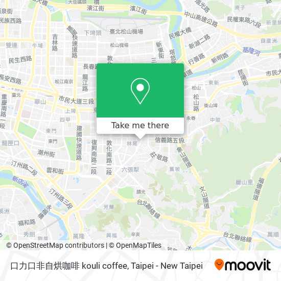 口力口非自烘咖啡 kouli coffee map