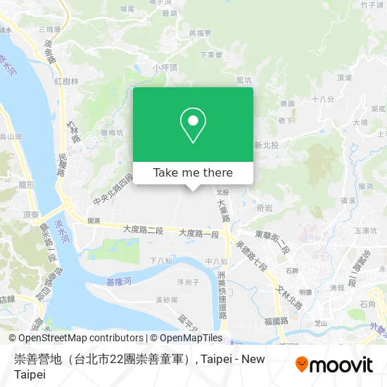 崇善營地（台北市22團崇善童軍） map
