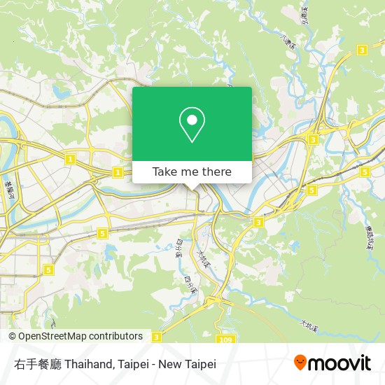 右手餐廳 Thaihand map