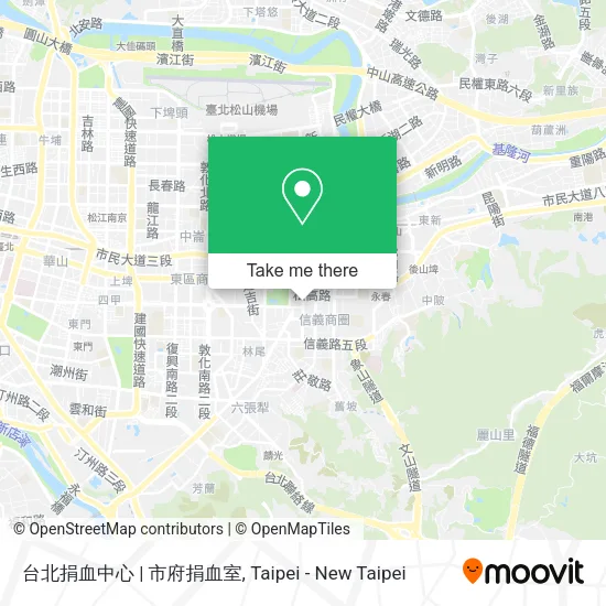 台北捐血中心 | 市府捐血室地圖