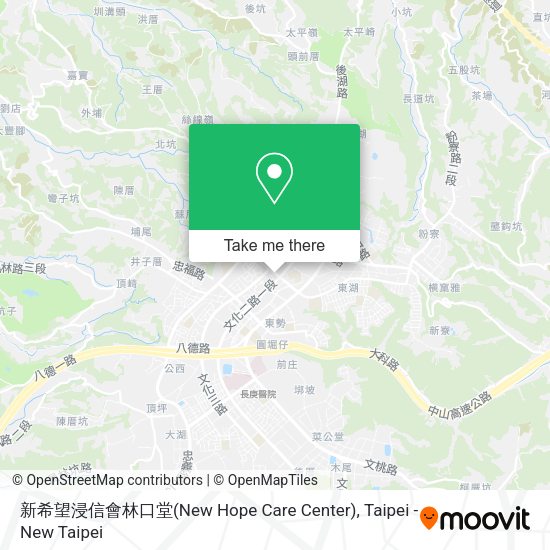 新希望浸信會林口堂(New Hope Care Center)地圖