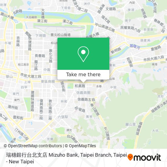 瑞穗銀行台北支店 Mizuho Bank, Taipei Branch map