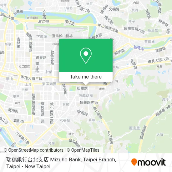 瑞穗銀行台北支店 Mizuho Bank, Taipei Branch地圖