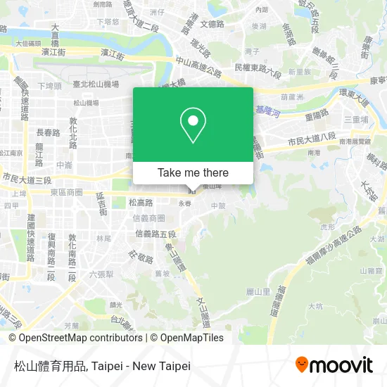 松山體育用品地圖
