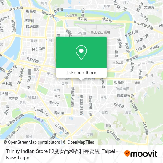 Trinity Indian Store 印度食品和香料專賣店地圖