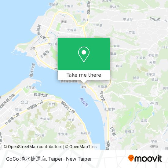 CoCo 淡水捷運店 map