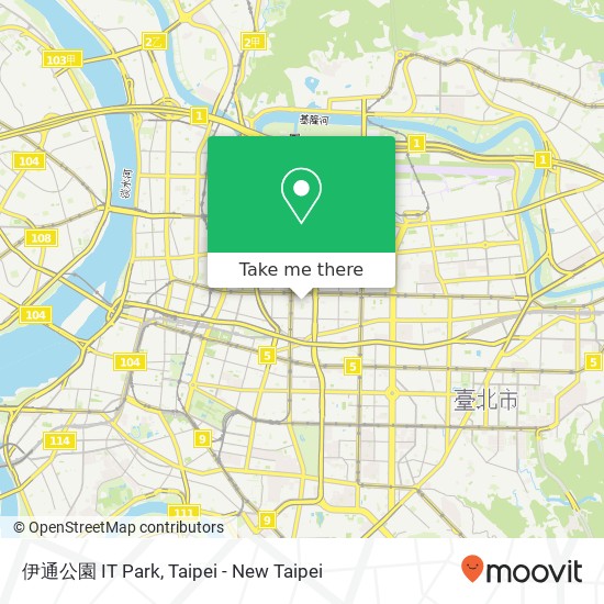 伊通公園 IT Park map