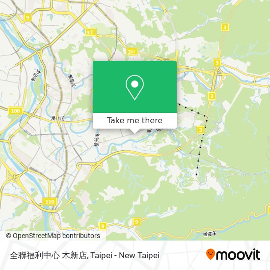 全聯福利中心 木新店 map