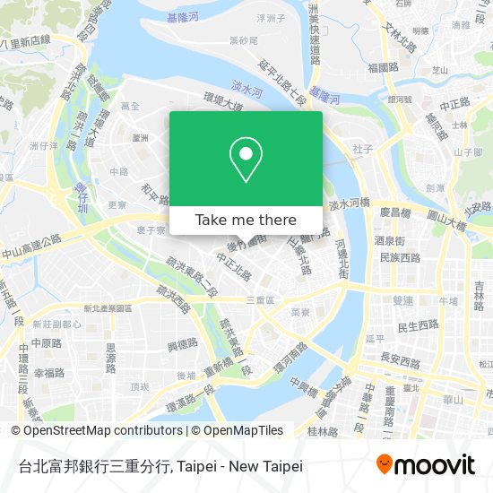 台北富邦銀行三重分行 map