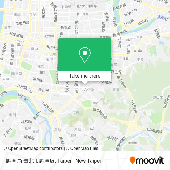 調查局-臺北市調查處 map