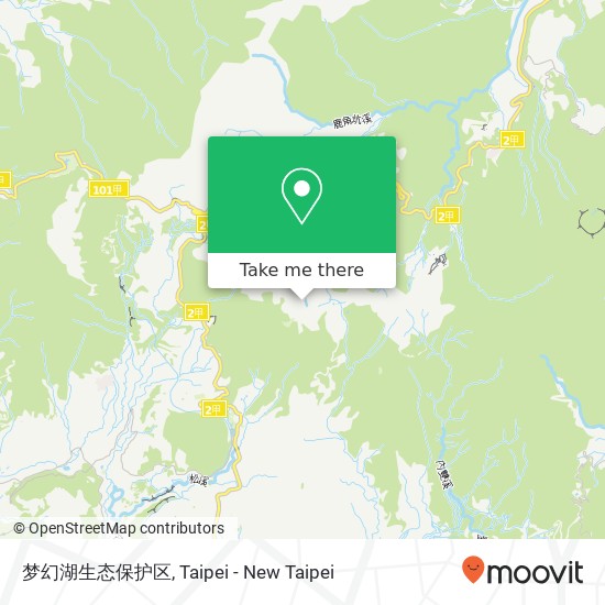 梦幻湖生态保护区 map