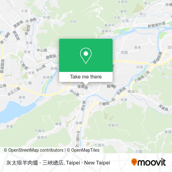 灰太狼羊肉爐 - 三峽總店地圖