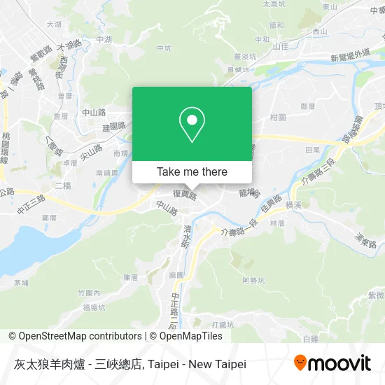 灰太狼羊肉爐 - 三峽總店地圖