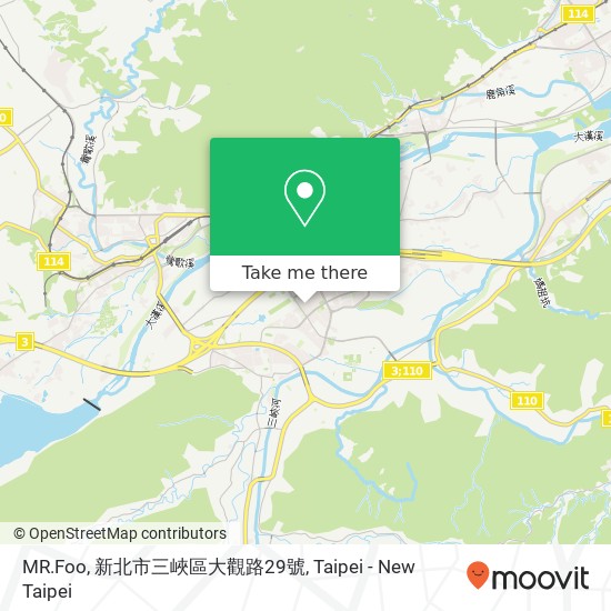 MR.Foo, 新北市三峽區大觀路29號 map