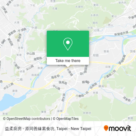 益柔廚房 - 原同善緣素食坊地圖