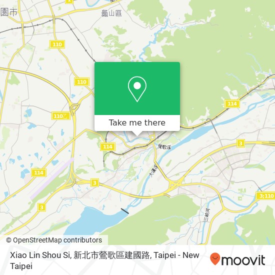 Xiao Lin Shou Si, 新北市鶯歌區建國路地圖