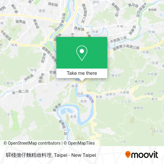 驛棧擔仔麵精緻料理地圖